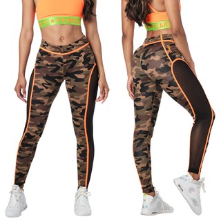 Zumba Wear : We Move The World Mesh Panel Leggings (กางเกงเลกกิ้งออกกำลังกายซุมบ้า)