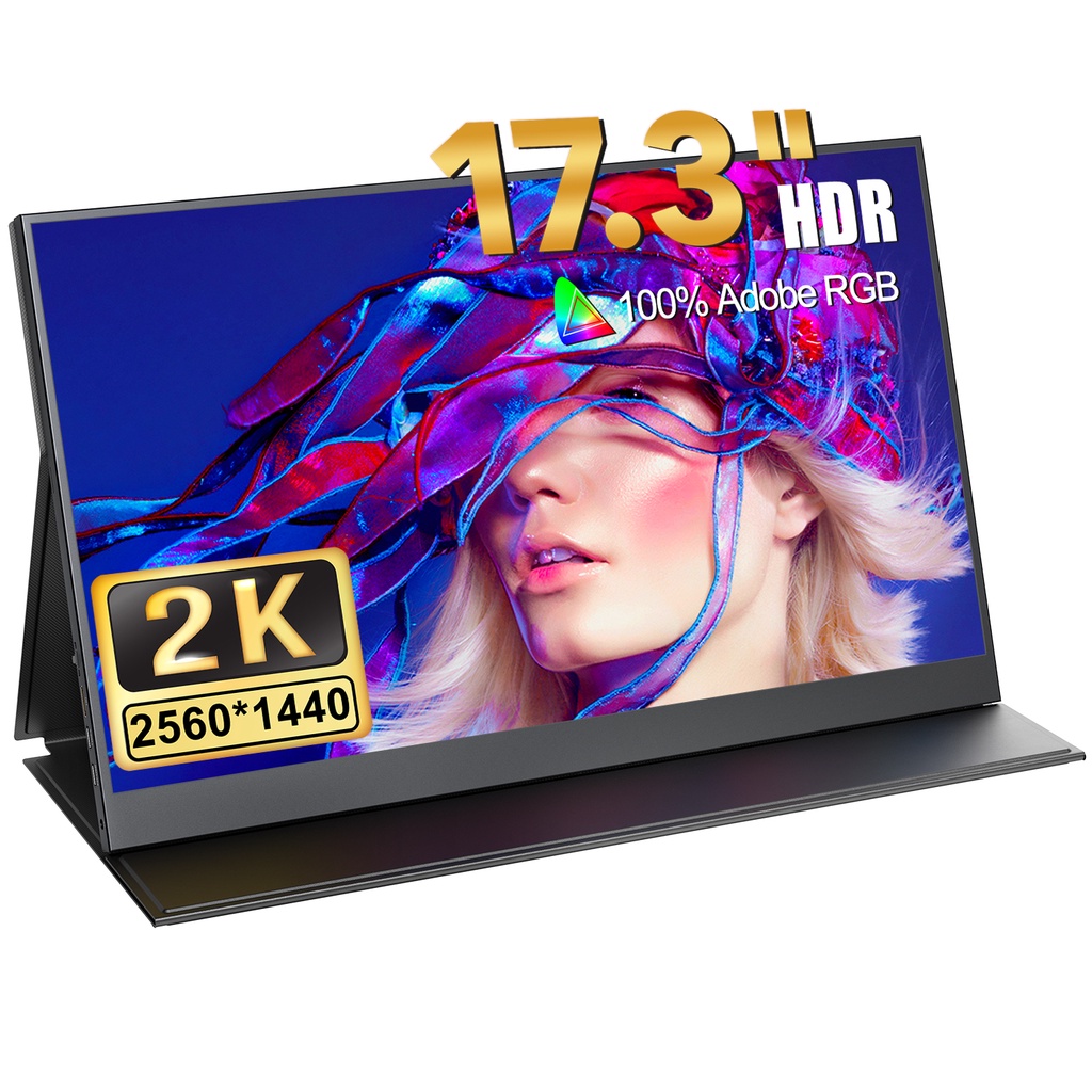 UPERFECT 17.3Inch 2K /1080P Portable Computer Display LCD Second Screen