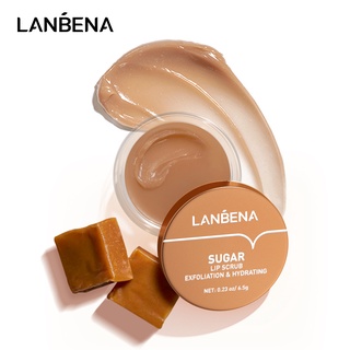 Lanbena Lip Mask &amp; Lip Balm &amp; Sugar ลิปสครับให้ความชุ่มชื้นบํารุงริมฝีปาก