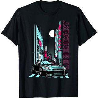 เสื้อยืดโอเวอร์ไซส์เสื้อยืด พิมพ์ลายรถยนต์ Drift King Legendary JDMS-3XL