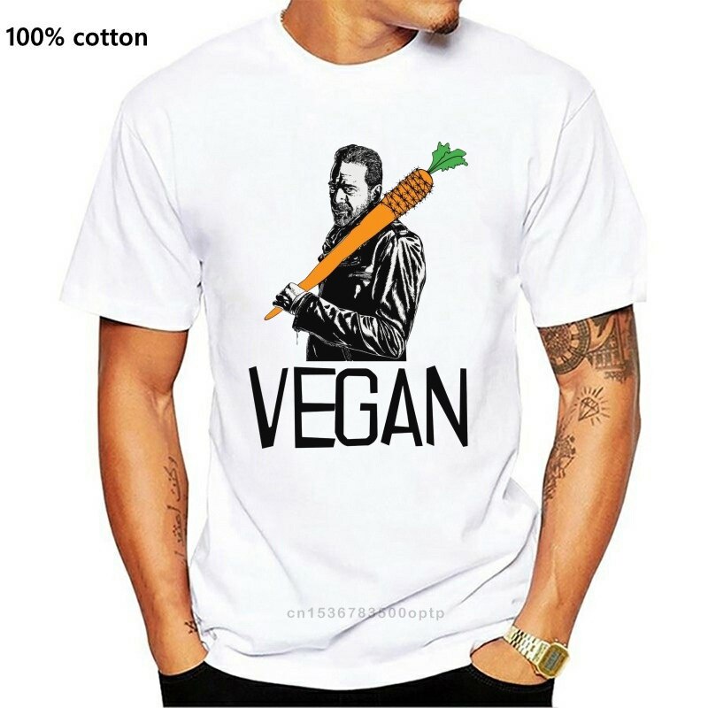 เสื้อยืด ผ้าฝ้าย พิมพ์ลายกราฟฟิค The Walking Dead Negan The Vegan แฟชั่นสําหรับผู้ชาย และผู้หญิง 2022S-5XL