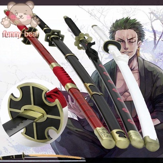 ดาบซามูไร ดาบคาตานะ ดาบโซโล✼☌มีดสามเล่มของ One Piece Zoro