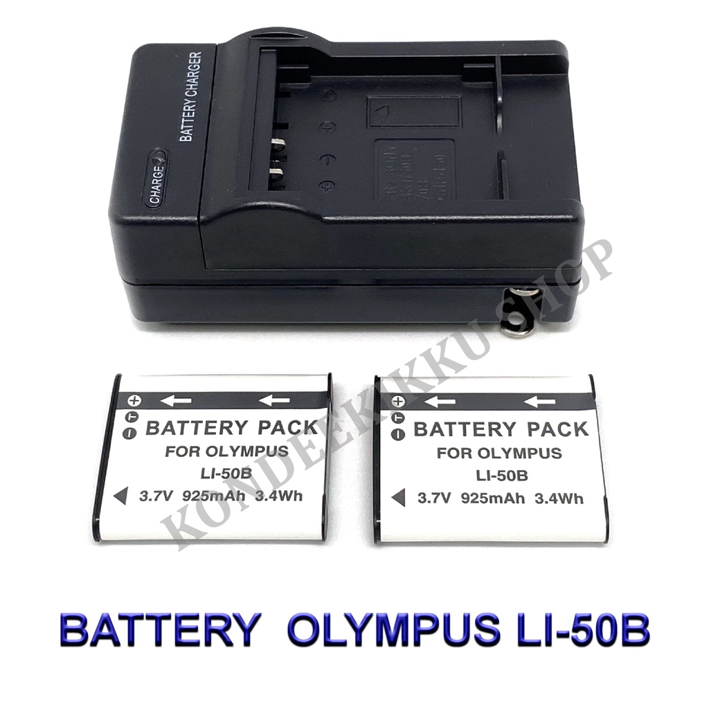 LI-50B \ LI50B Battery and Charger For Olympus 810UZ,Stylus 1030,Tough TG-870 iHS,VR-370,SP810,X-Z1,X-Z10,SZ15,SZ-20