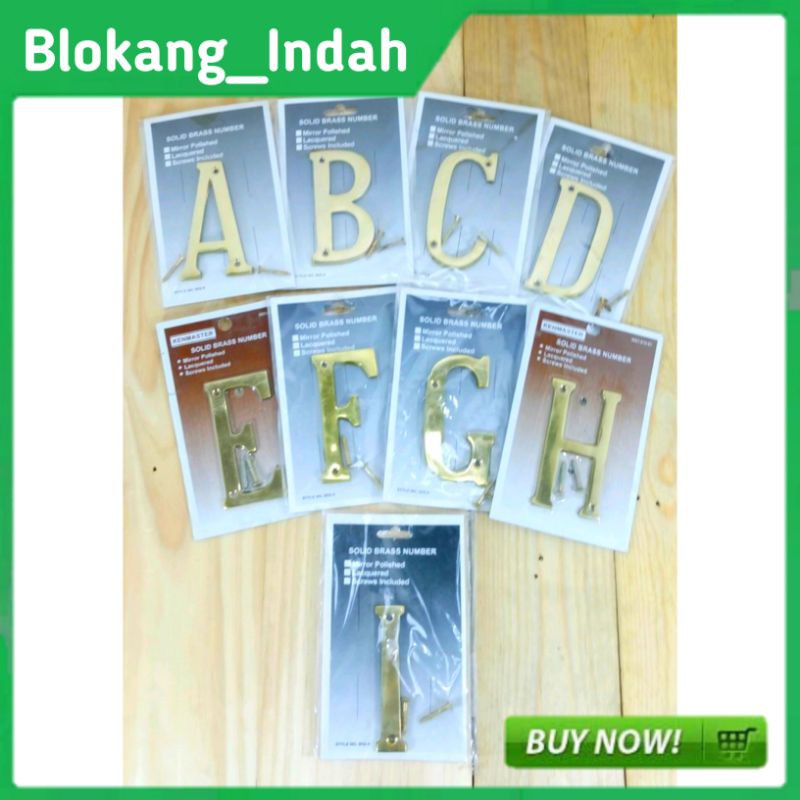 KENMASTER BRASS HOUSE LETTERS & NUMBERS (10CM X 6CM)