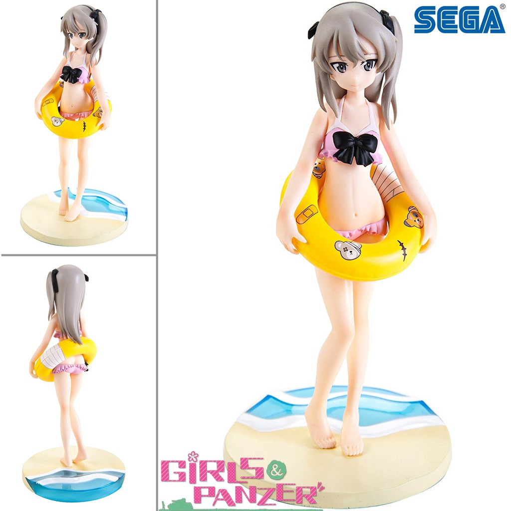 Model Figure งานแท้ ฟิกเกอร์ โมเดล Sega Girls Und Panzer สาวปิ๊ง ซิ่งแทงค์ Alice อลิซ Shimada Premium Summer Beach