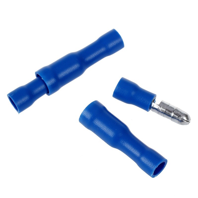 Electrical Bullet Terminal Blue Insulated Bullet Crimp Connectors