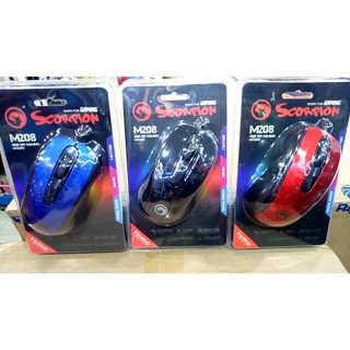 เมาส์สาย Usb Mouse Usb Marvo M208 1000dpi