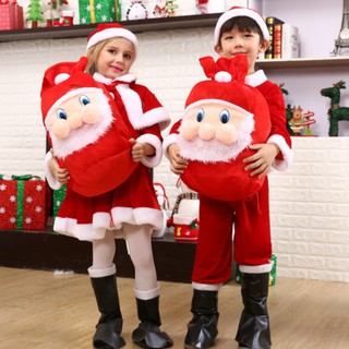 🎅 พร้อมส่ง 🎅 ถุงกระเป๋าแดง ถุงแซนต้าคริตมาส