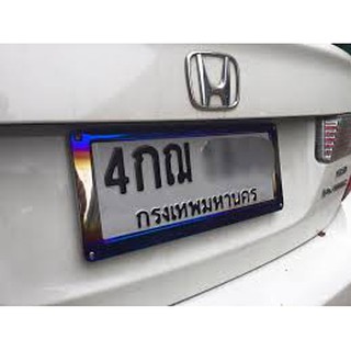 กรอบป้ายทะเบียน สแตนเลส สีไทเทเนี่ยม
