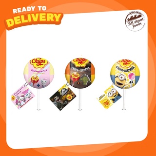 Chupa Chups HELLO KITTY &amp; Sporty Friends Line Jurassic World จูปาจุ๊ปส์ อมยิ้มลายซานริโอ้ และ ไดโนเสาร์