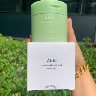 โทนเนอร์แผ่น Abib Heartleaf Spot Pad Calming Touch แท้ฉลากไทย🇹🇭