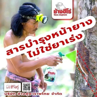 ช้างฮีโร่ สารบำรุงหน้ายาง สารชีวภาพ