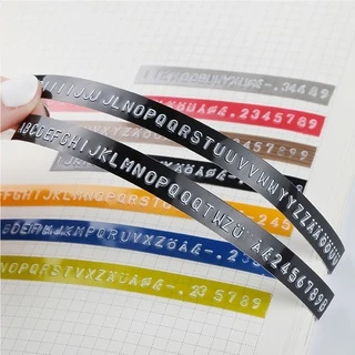 เทปรีฟิล 9 มม. x 3 ม. เทปปั๊มตัวอักษรนูน สําหรับ MOTEX / DYMO / CIDY Label Makers / Writer / Typewriter