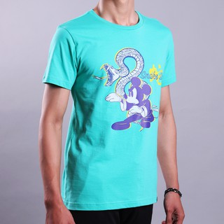 เสื้อยืดฤดูร้อนcalGrand Sport เสื้อยืดคอกลม Mickey Kung Fu (Snake) รหัส : 621019 S-5XL