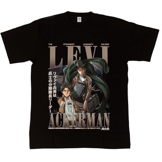 เสื้อยืด พิมพ์ลายการ์ตูน Levi Ackerman Attack On Titan Final Season Homage Series สําหรับผู้ชาย