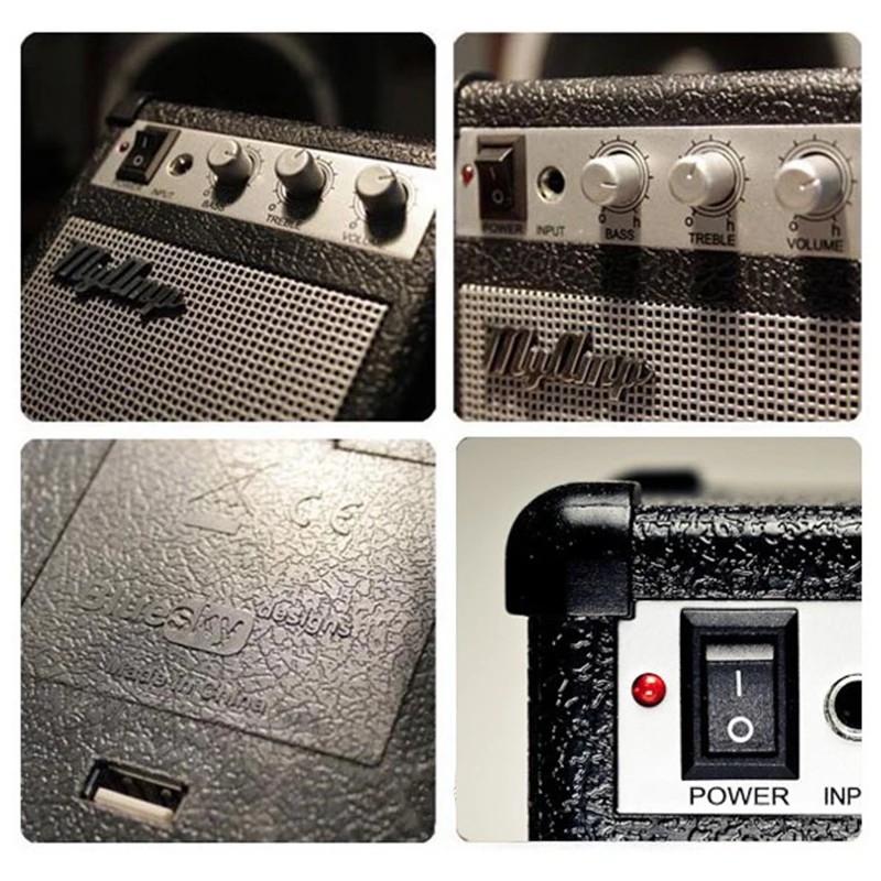 Miniamp มินิแอมป์ มีโหมดเสียงคลีนและเอฟเฟคในตัว ใช้ได้ทั้งกีต้าร์ไฟฟ้าและโปร่งไฟฟ้า !!