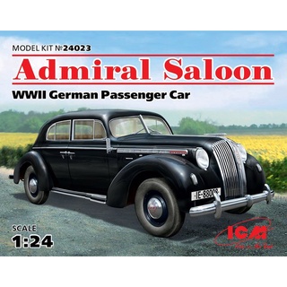 โมเดลรถคลาสสิก ICM Model ขนาด 1/24 ICM24023 Admiral Saloon, WWII German Passenger Car