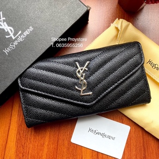 ปล่อยต่อกระเป๋า Crossbody ใบยาวสีดำ แฟชั่น YSL