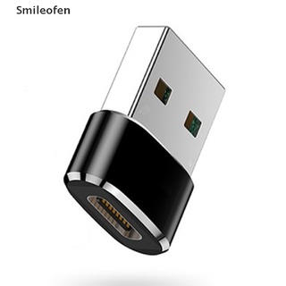 [Smileofen] อะแดปเตอร์สายชาร์จ Type-C ตัวเมีย เป็น USB ตัวผู้ OTG ชาร์จเร็ว 2 แพ็ค