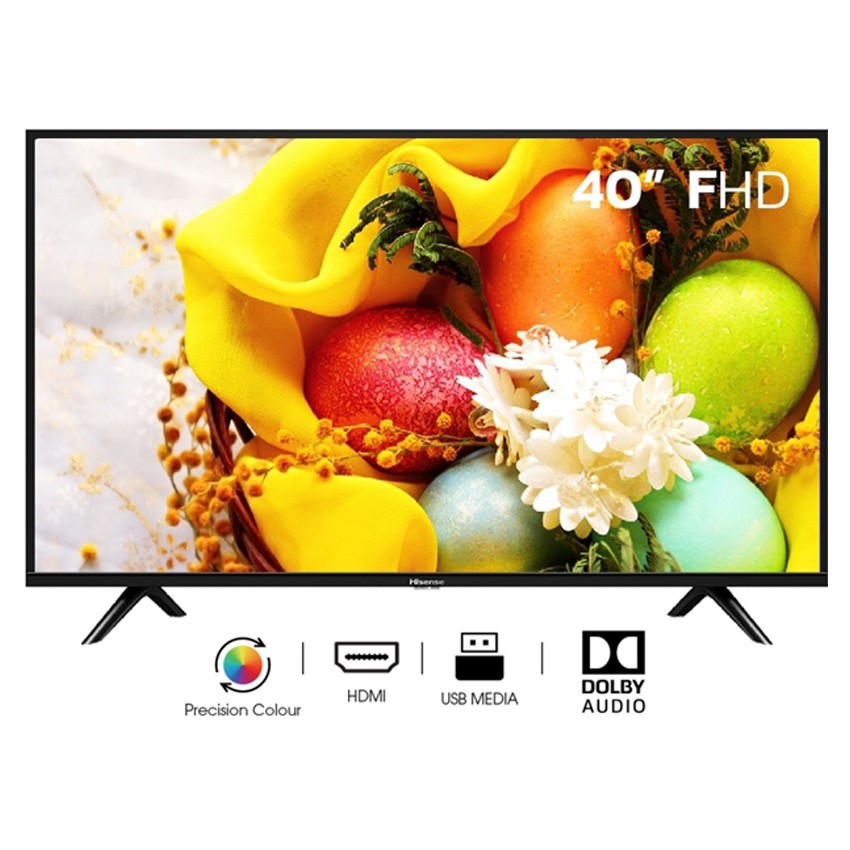 Hisense LED Digital TV 40 นิ้ว Full HD ดิจิตอลทีวี ทีวี40นิ้ว ทีวีจอแบน โทรทัศน์ 40E3F Clearance