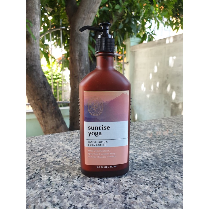 Bath & Body Works Aromatherapy Sunrise Yoga Body Lotion โลชั่นทาผิว