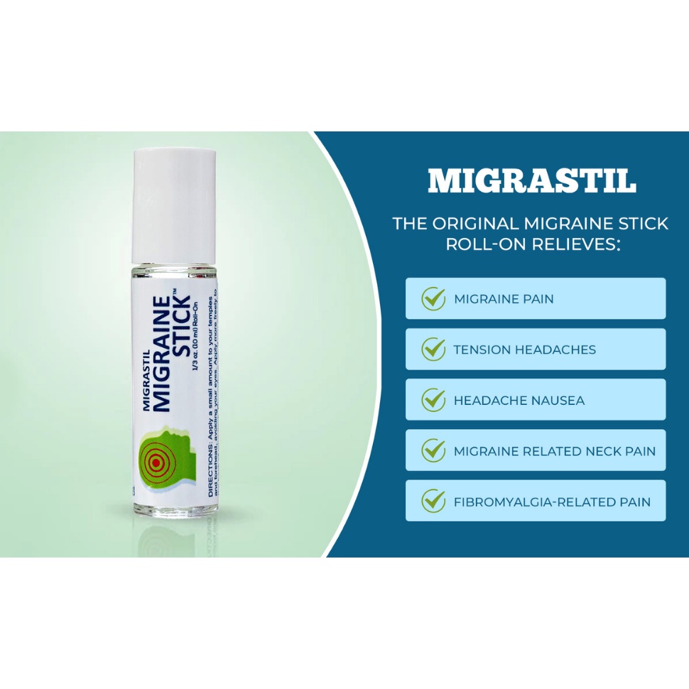 Migrastil® Migraine Stick Headache Relief Roll 10 ml ลูกกลิ้งน้ำมันหอมระเหย กลิ่นหอมสดชื่น ราคา ถูกที่สุด ดีลบีเคเค แกลเลอรีภาพที่ 5