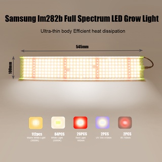 Samsung LM281B ไฟปลูกพืช LED ควอนตัม 85W ไฟปลูกพืชสเปกตรัมเต็มรูปแบบ สําหรับเรือนกระจก เมล็ดพันธุ์ดอกไม้ พืชดอกไม้ ต้นกล้า