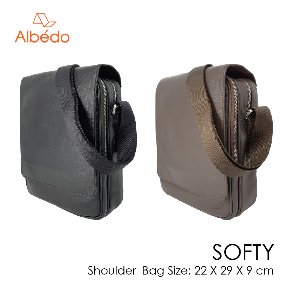 [Albedo] SOFTY SHOULDER BAG กระเป๋าสะพายข้าง หนังแท้ รุ่น SOFTY - SY02999/SY02979