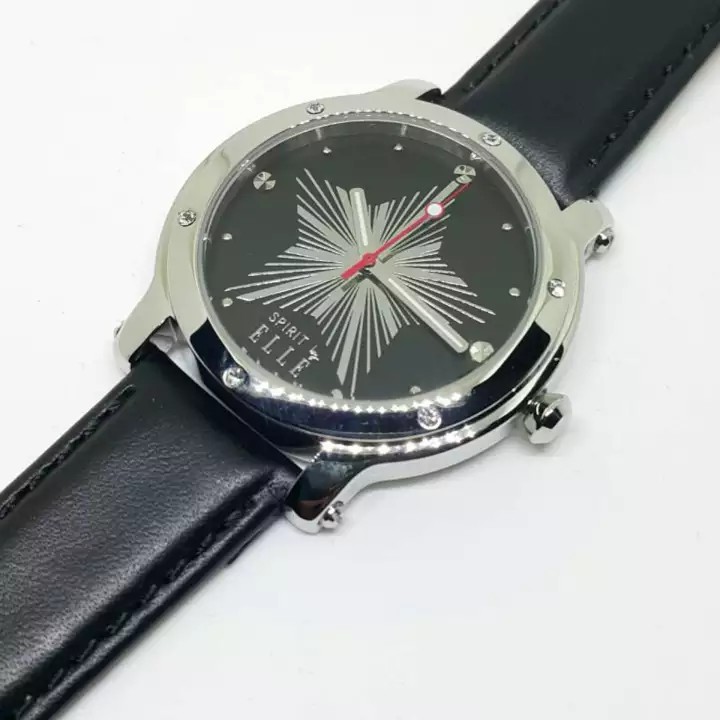 ELLE Girl นาฬิกาข้อมือผู้หญิง แบรนด์ดังจากฝรั่งเศส ออกแบบแนวแฟชั่น น่ารัก ทันสมัย รุ่น EL20136S03N -สีดำ