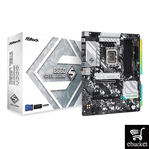 ASROCK B660 STEEL LEGEND INTEL B660 LGA1700 ATX MOTHERBOARD