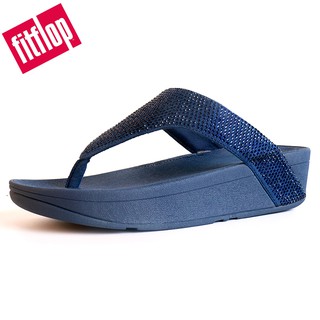 Fitflop รองเท้าลําลองสตรีสีฟ้าชิมเมอร์คริสตัล