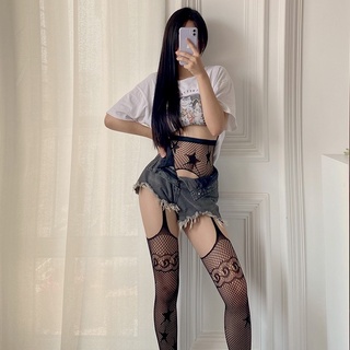 D&amp;H 🌞“พร้อมส่ง”ถุงน่องแบบ​ตาข่ายฟรีไซส์​ ชุดนอน​ไม่ได้​นอน​( LT-3)