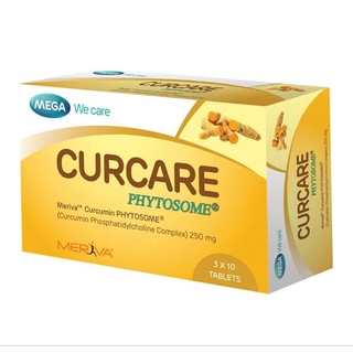 Mega we care Curcare Phytosome 250mg. 30 Tablets - เมก้า เคอแคร์ สารสกัดขมิ้นชัน 250 มิลลิกรัม ขนาด 30 เม็ดMerca