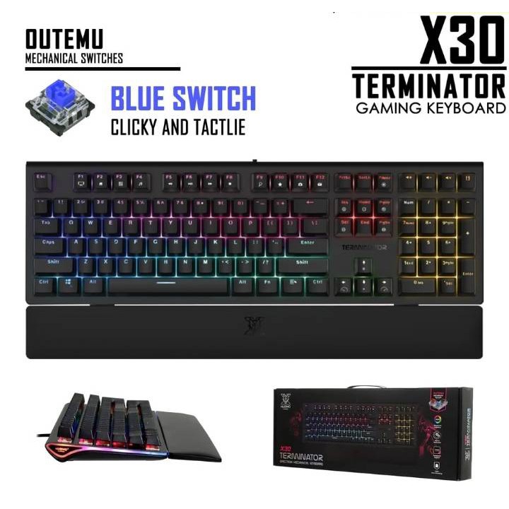 Nubwo X30 Terminator Spectrum Mechanical Keyboard RGB Macro