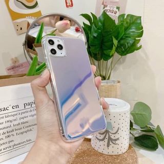 🦋พร้อมส่งในไทย เคสสำหรับ iPhone Case เคสไอโฟน เคสโฮโลแกรม Blue Hologram โฮโลแกรมฟ้า 7Plus-12Promax,13,13Pro เคสเล่นแสง