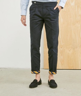 cuffed chino trousers