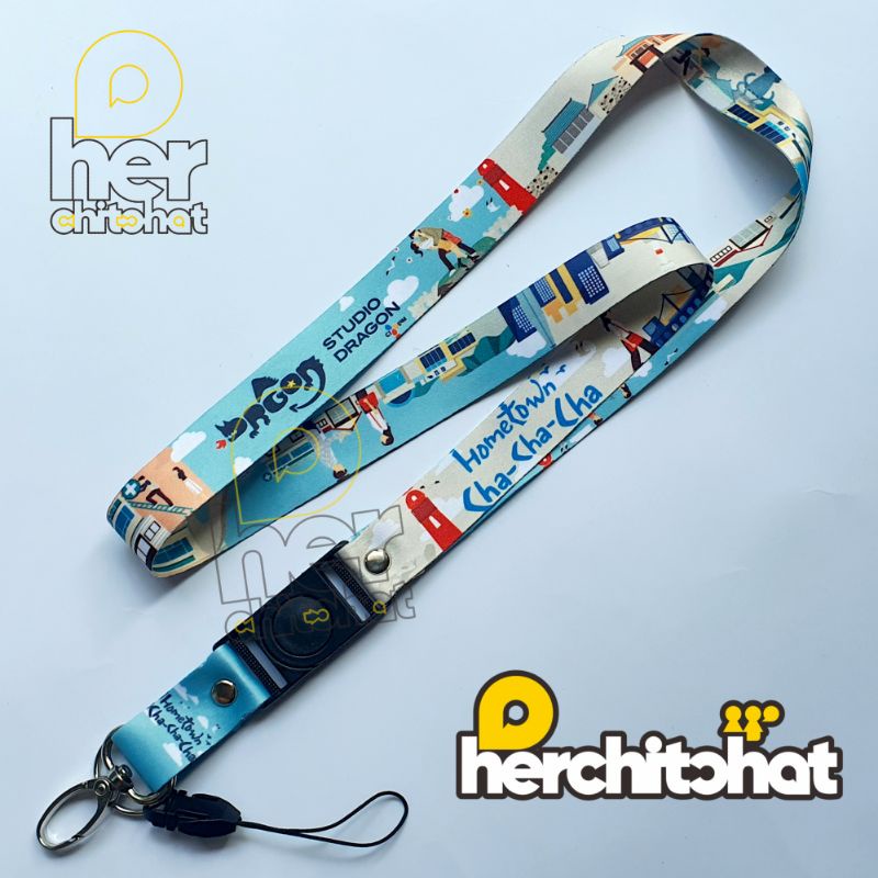 สายรัดบัตรประจําตัวเชือกเส้นเล็ก HOMETOWN CHA-CHA-CHA Opening Vers ละครเกาหลี