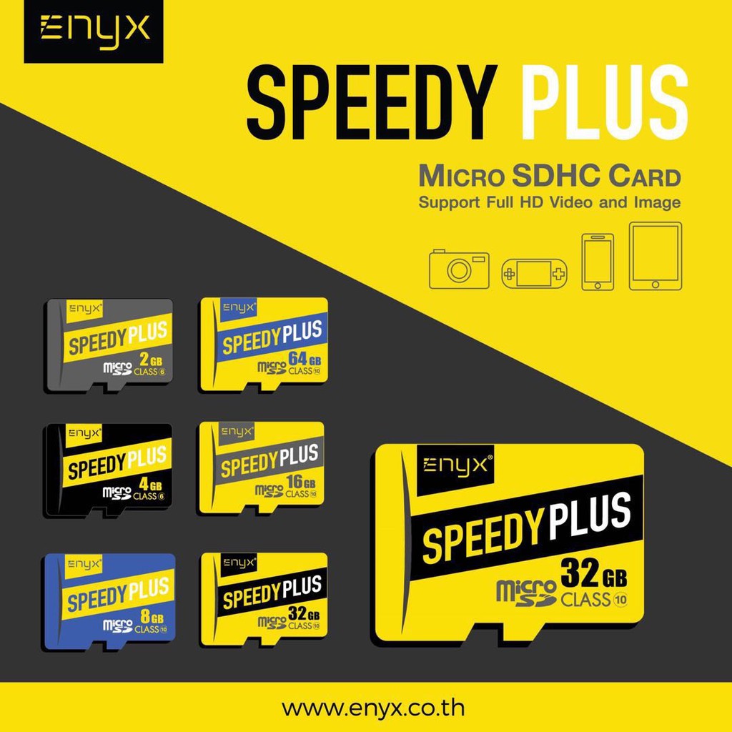 เมม Micro SD #ENYX ของแท้ 8GB 16GB 32GB 64GB class10