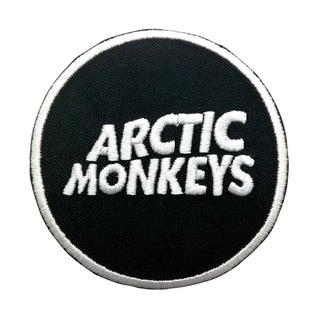 Arctic Monkeys ตัวรีดติดเสื้อ อาร์มรีด อาร์มปัก หมวก กระเป๋า แจ๊คเก็ตยีนส์ Hipster Embroidered Iron on Patch