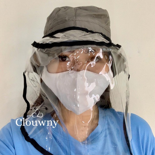 Clouwny หมวกป้องกัน Tie Bucket หมวกผู้หญิง Warma สุ่ม