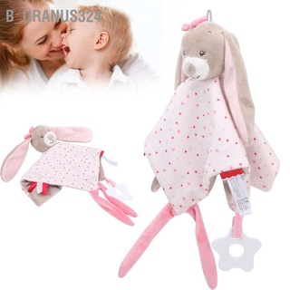 B_uranus324 Cute Rabbit Soothing Sleeping Plush Toy Infant Soft Animal Appease Towel Teether