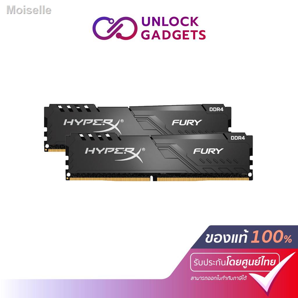 ส่วนลด℗KINGSTON HyperX (แรมพีซี) FURY 16GB (2 x 8GB) 288-Pin SDRAM DDR4 2666 (PC4 21300) Desktop Memory (HX426C16FB3K2/1