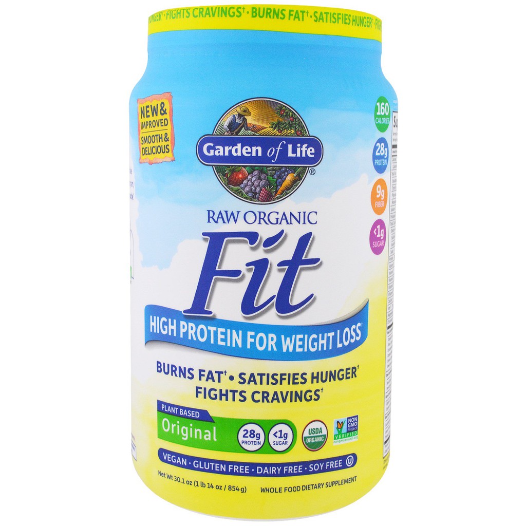 Garden of Life, Raw Organic Fit, High Protein For Weight Loss, Original, 1.88 lbs (854 g)