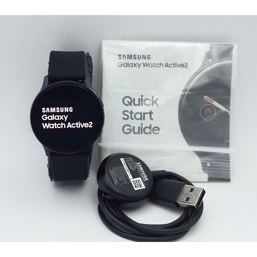 นาฬิกา SAMSUNG GALAXY WATCH ACTIVE 2 SM-R830 GPS 40 MM พร้อมสายชาร์จ (ใหม่ไม่มีกล่อง) #S77