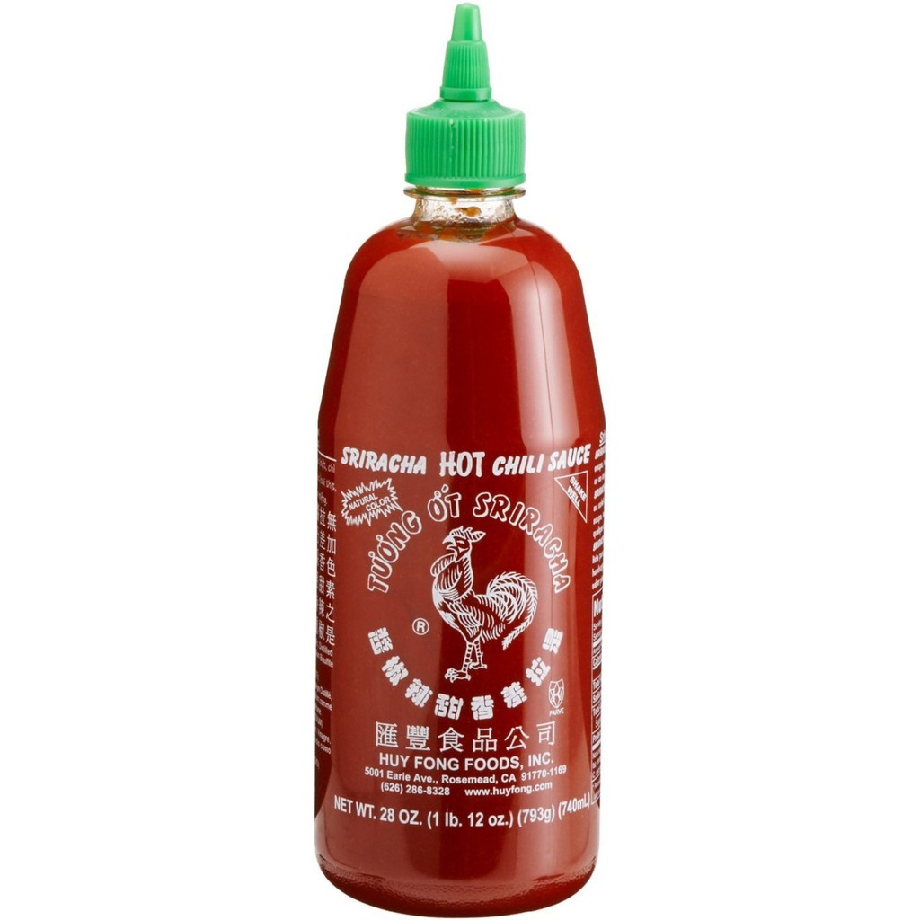 #Keto ซอสพริกคีโต ซอสศรีราชาตราไก่ USA Huy Fong Sriracha 793 g.