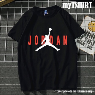 NIKE NBA เสื้อยืดจอร์แดน ฮิปฮอป แร็พ แขนสั้น ไฮสตรีท เรโทร คอกลม สั้น NIKE เสื้อยืดผู้ชาย 9[p
