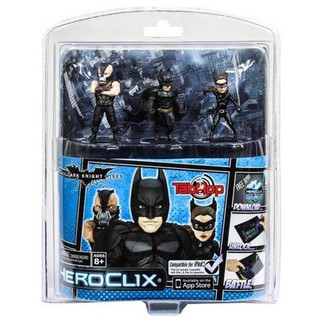 DC Comics Dark Knight Rises Batman HeroClix TabApp, 3-Pack