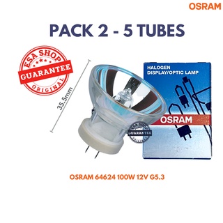 หลอดไฟแพ็ค2-5หลอดOSRAM 64624 100W 12V G5.3