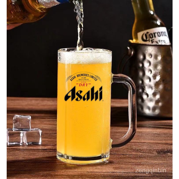 Overseas Premium asahi แก้วเบียร์ asahi หนา Food Store แก้วพิเศษ Ichiban Squeezed Kirin แก้วเบียร์ S