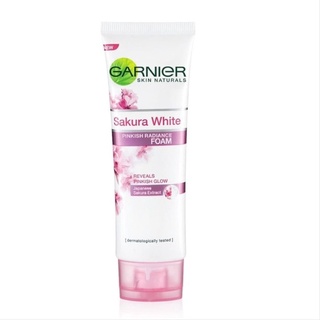 โฟมซากุระ การ์นิเย่ GARNIER SAKURA WHITE PINKISH RADIANCE FOAM 100มล.